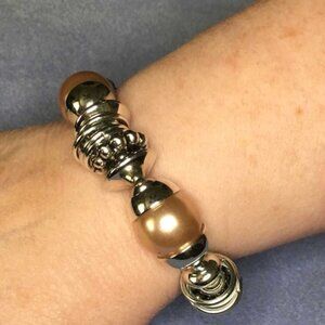 Paparazzi Jewelry Accessories - Uptown Tease - Brown Bracelet - Vintage